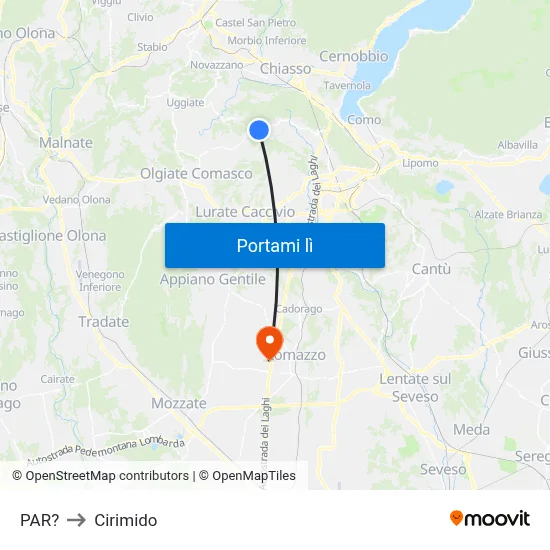 PAR? to Cirimido map