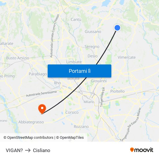 VIGAN? to Cisliano map