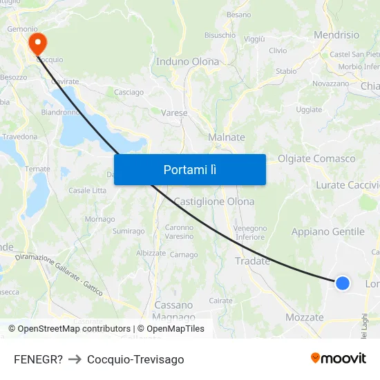 FENEGR? to Cocquio-Trevisago map