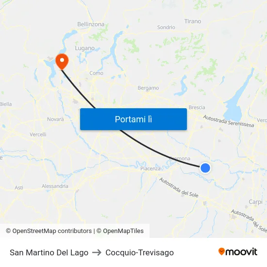 San Martino Del Lago to Cocquio-Trevisago map