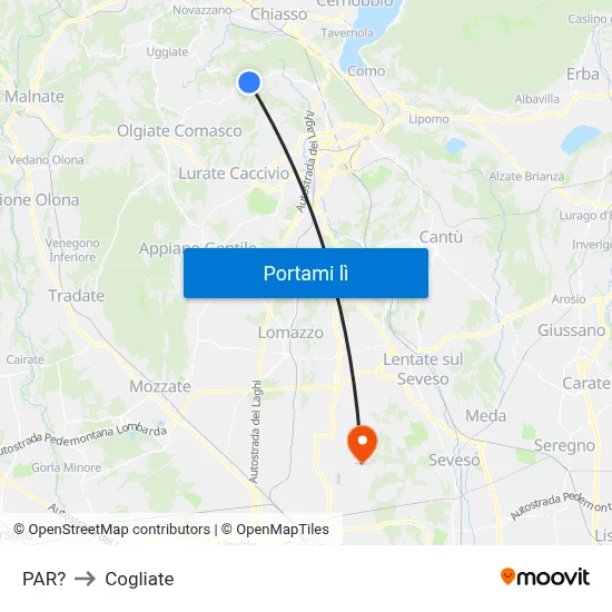 PAR? to Cogliate map