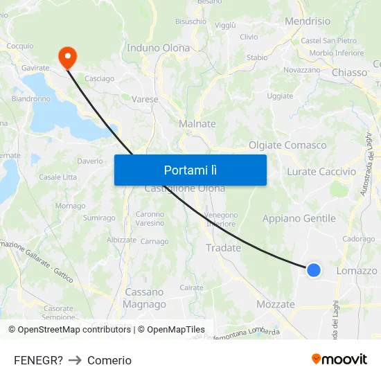 FENEGR? to Comerio map