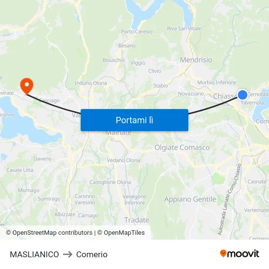 MASLIANICO to Comerio map