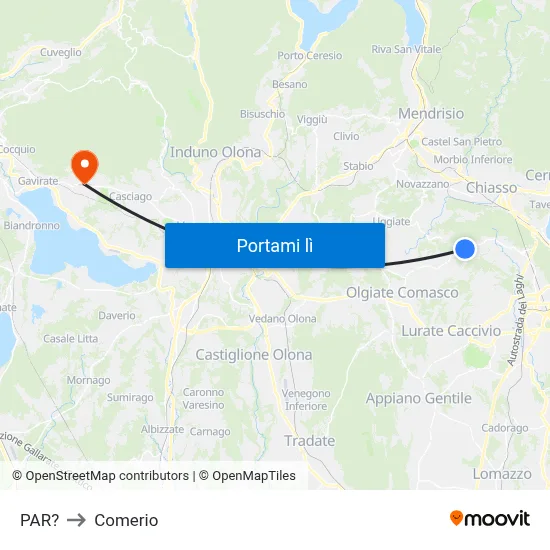 PAR? to Comerio map