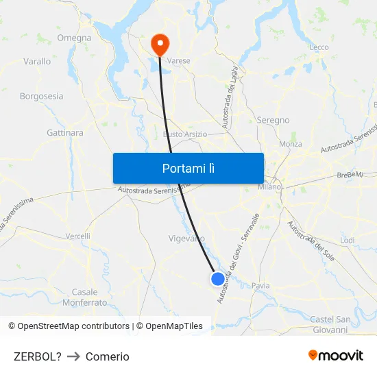ZERBOL? to Comerio map