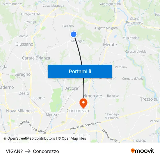 VIGAN? to Concorezzo map