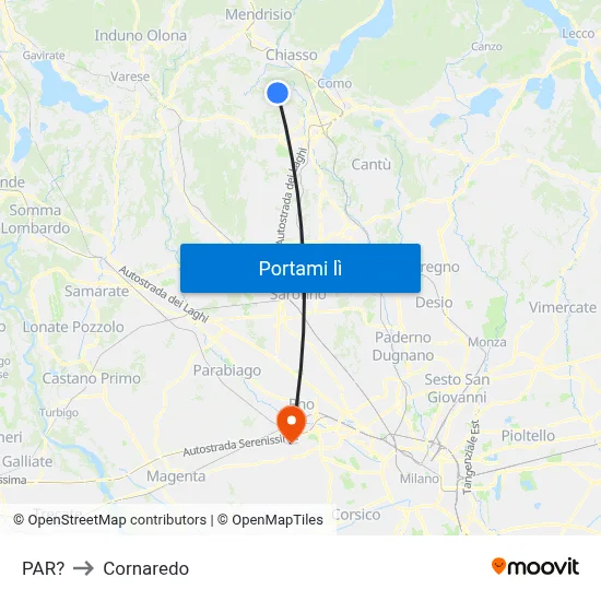 PAR? to Cornaredo map