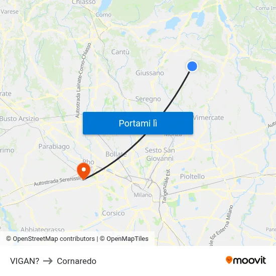 VIGAN? to Cornaredo map