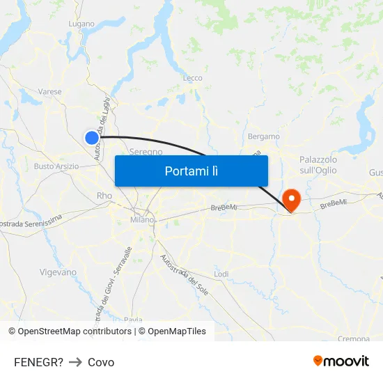 FENEGR? to Covo map