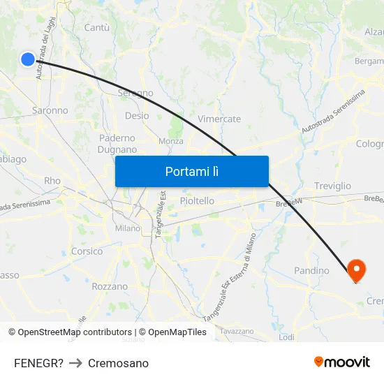FENEGR? to Cremosano map