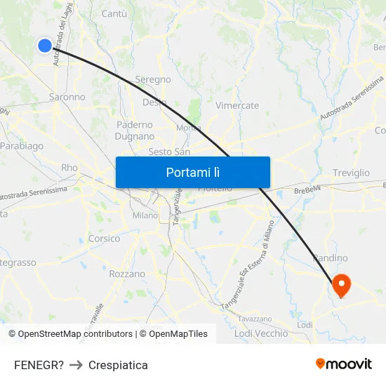 FENEGR? to Crespiatica map