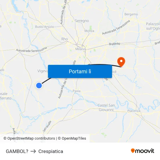 GAMBOL? to Crespiatica map