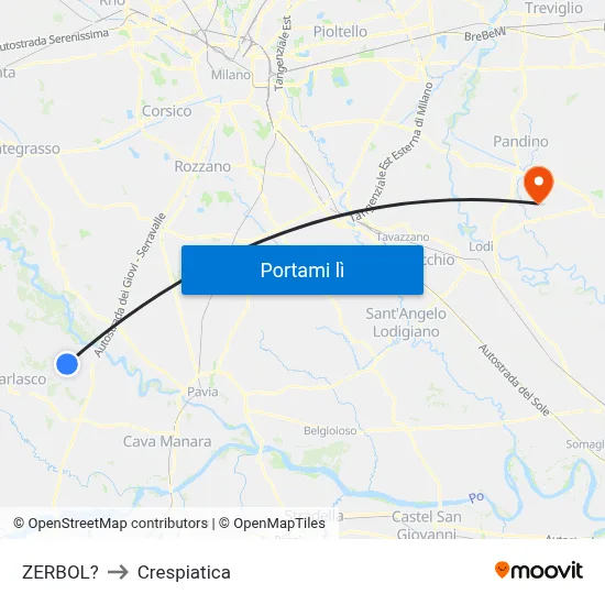 ZERBOL? to Crespiatica map