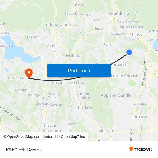 PAR? to Daverio map