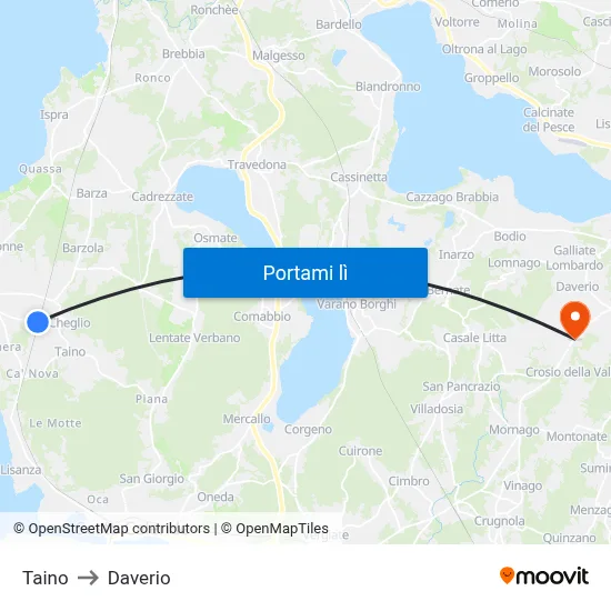 Taino to Daverio map