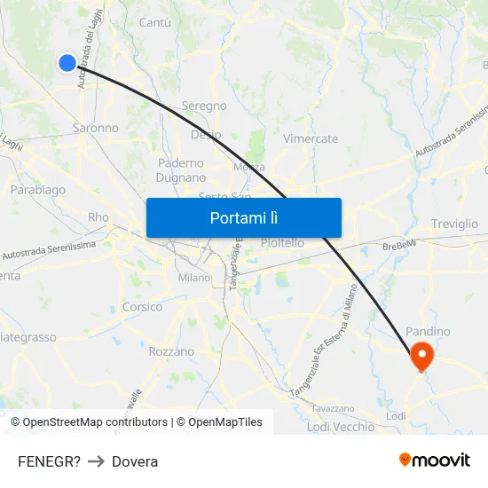 FENEGR? to Dovera map