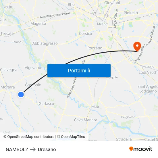 GAMBOL? to Dresano map