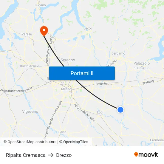 Ripalta Cremasca to Drezzo map