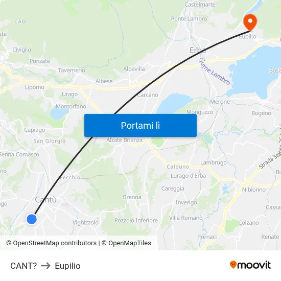 CANT? to Eupilio map