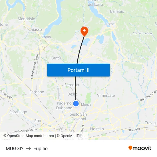 MUGGI? to Eupilio map