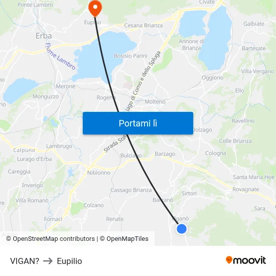 VIGAN? to Eupilio map