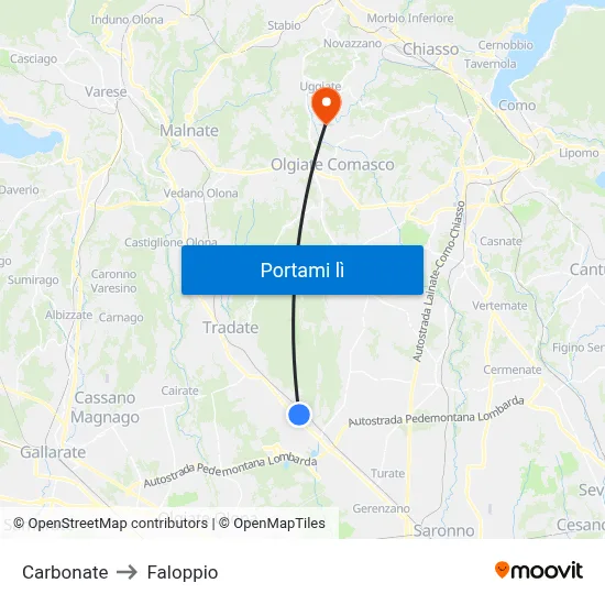 Carbonate to Faloppio map