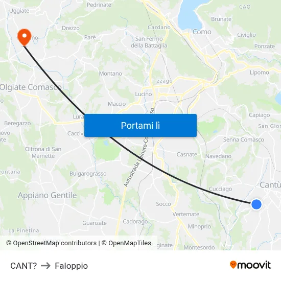 CANT? to Faloppio map