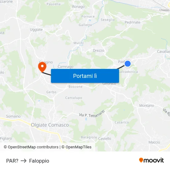 PAR? to Faloppio map