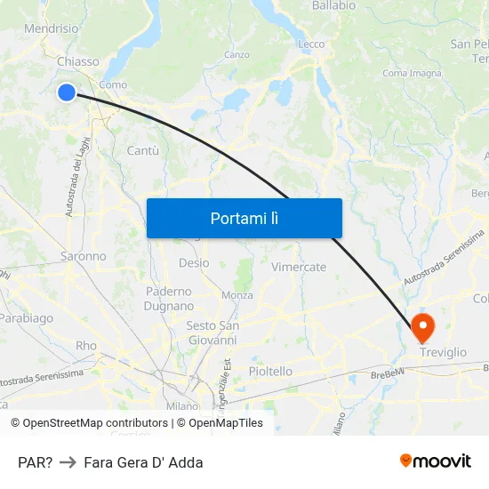 PAR? to Fara Gera D' Adda map