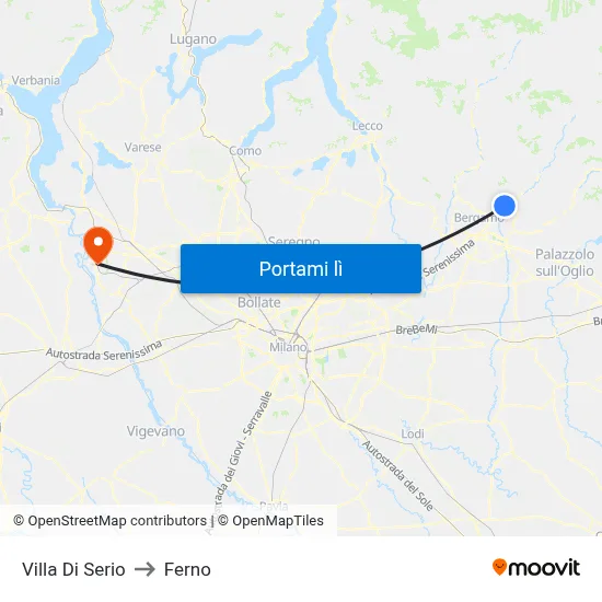Villa Di Serio to Ferno map