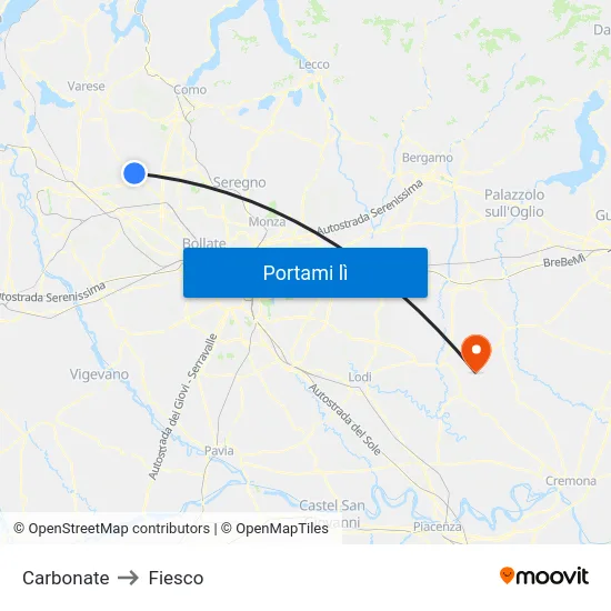 Carbonate to Fiesco map