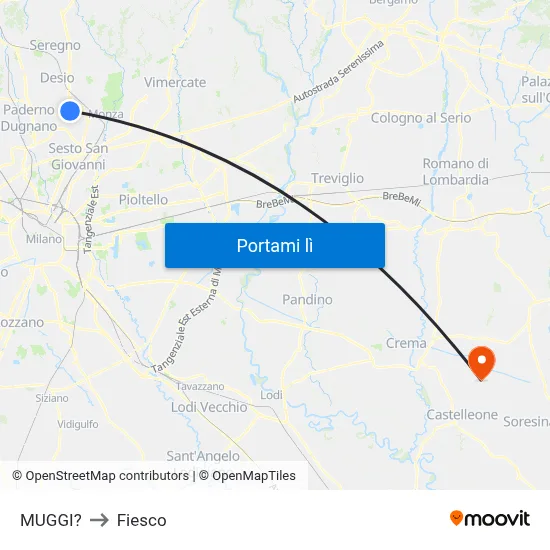 MUGGI? to Fiesco map