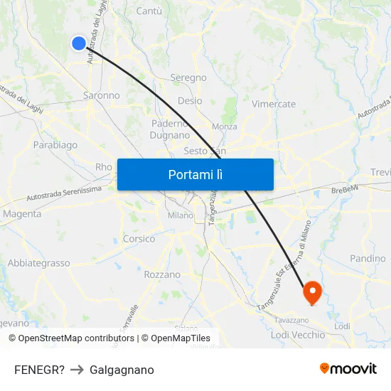 FENEGR? to Galgagnano map