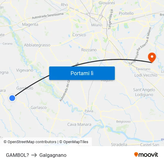 GAMBOL? to Galgagnano map