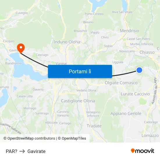 PAR? to Gavirate map