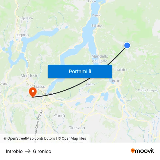 Introbio to Gironico map