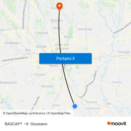 BASCAP? to Giussano map