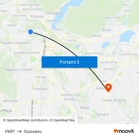 PAR? to Giussano map