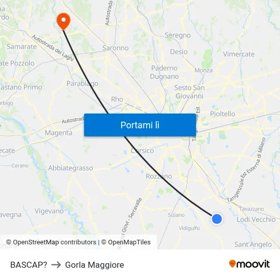 BASCAP? to Gorla Maggiore map