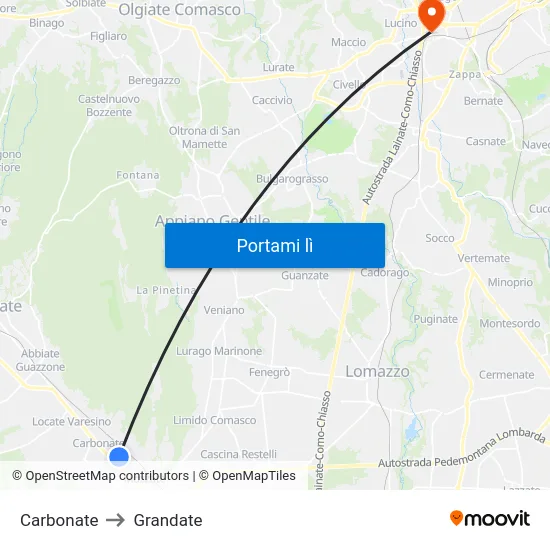 Carbonate to Grandate map