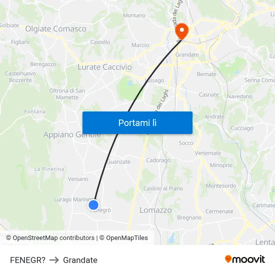 FENEGR? to Grandate map