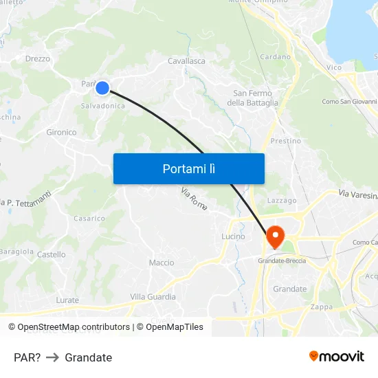 PAR? to Grandate map