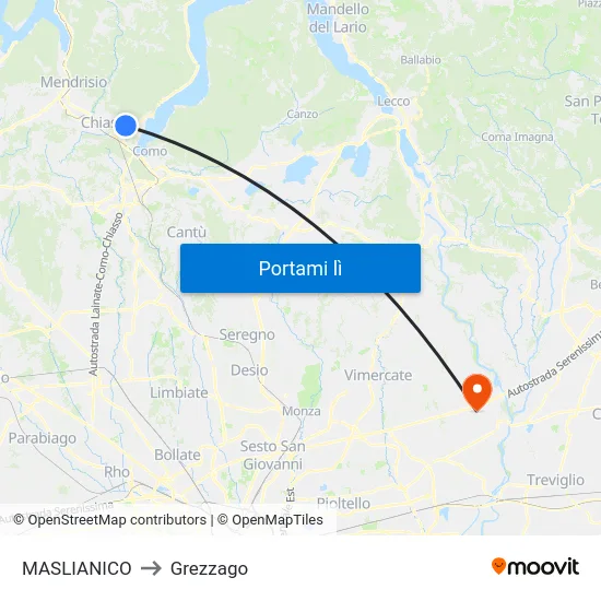 MASLIANICO to Grezzago map