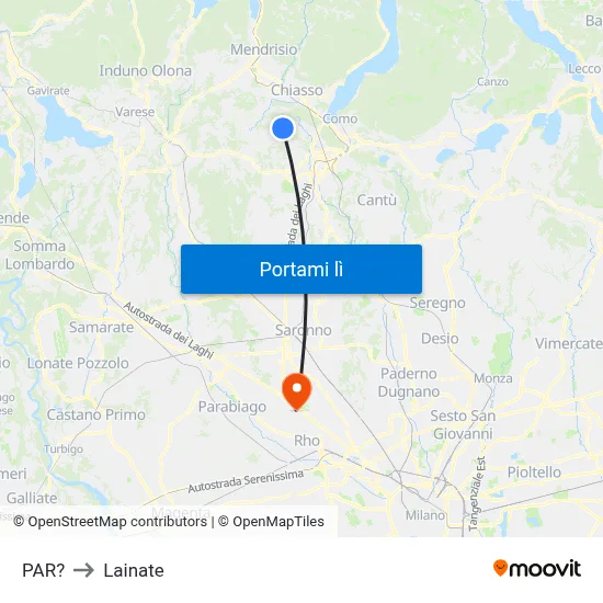 PAR? to Lainate map