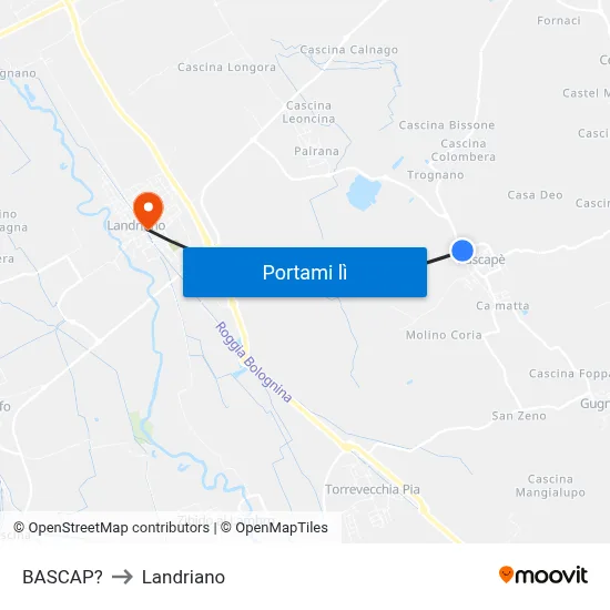 BASCAP? to Landriano map