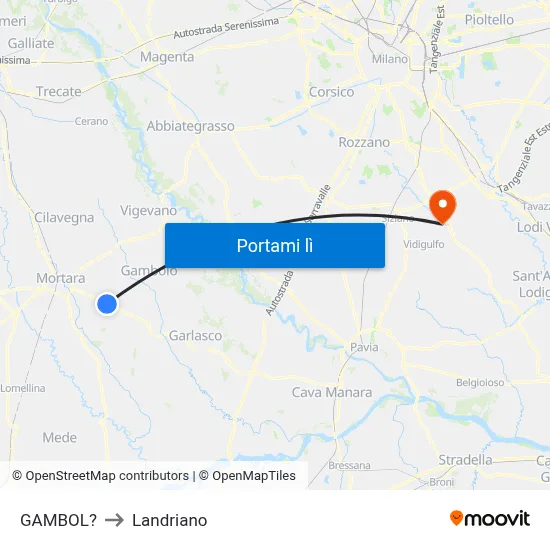 GAMBOL? to Landriano map