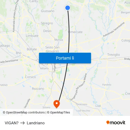 VIGAN? to Landriano map