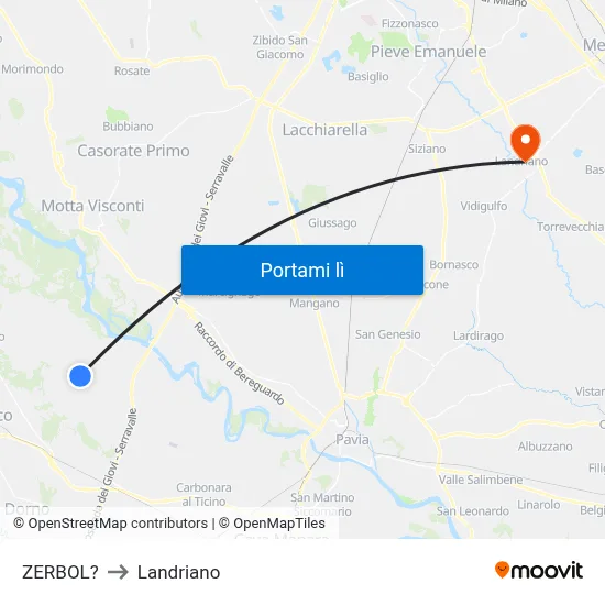 ZERBOL? to Landriano map