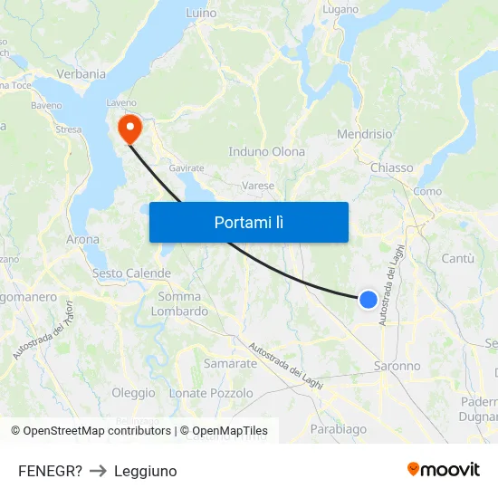FENEGR? to Leggiuno map