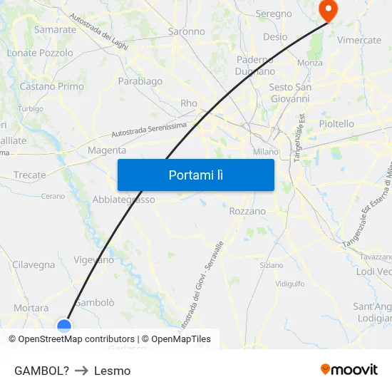 GAMBOL? to Lesmo map